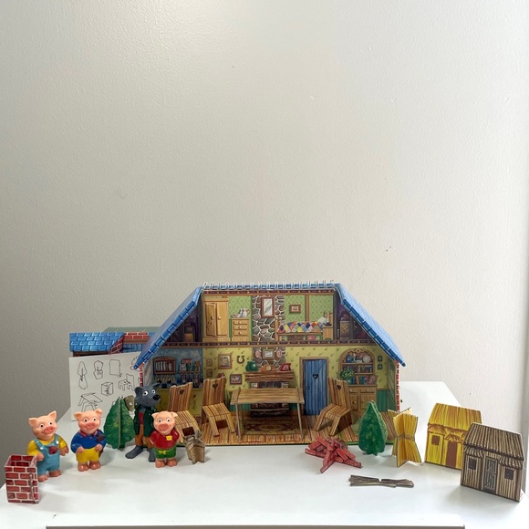 Portico The Three Little Pigs, Stories to Read and Play by Fairy Tale World 1997 - Picture 3 of 16